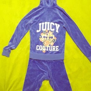 Juicy couture 2pc velour jacket and matching pants